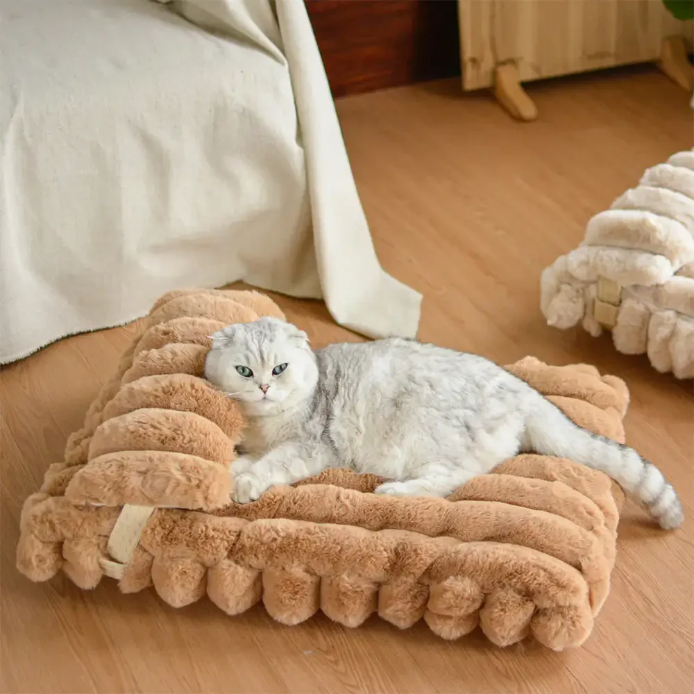 Softness Faux Rabbit Fur Warming Pillow Dog Bed - Cozy Cloud - Holidayae