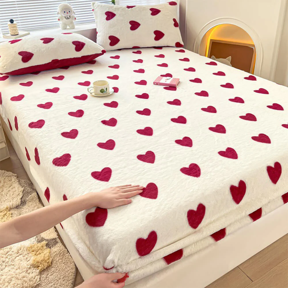 Static-Free Creamy Stretchable Fitted Sheet Mattress Cover - Holidayae