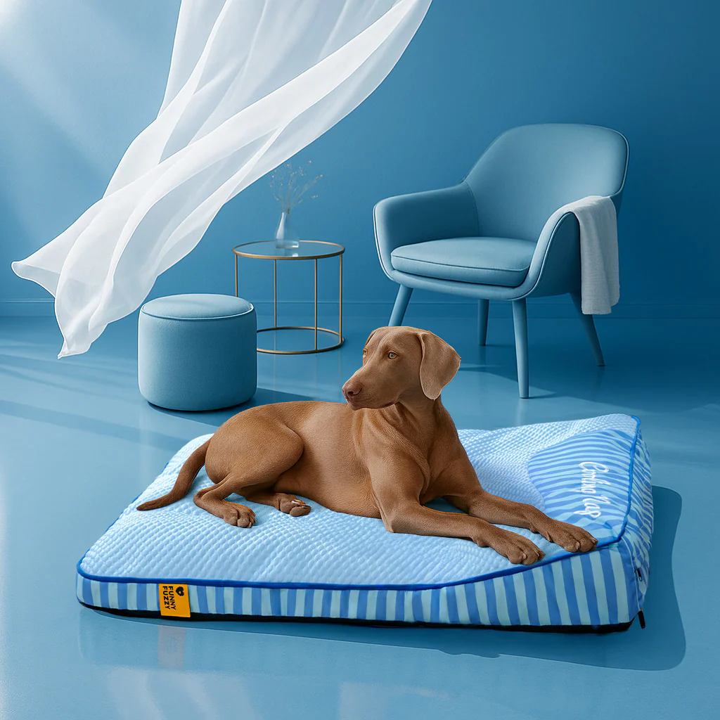 Extra Large Cooling Washable Rectangle Orthopedic Dog Bed - Cooling Nap - Holidayae