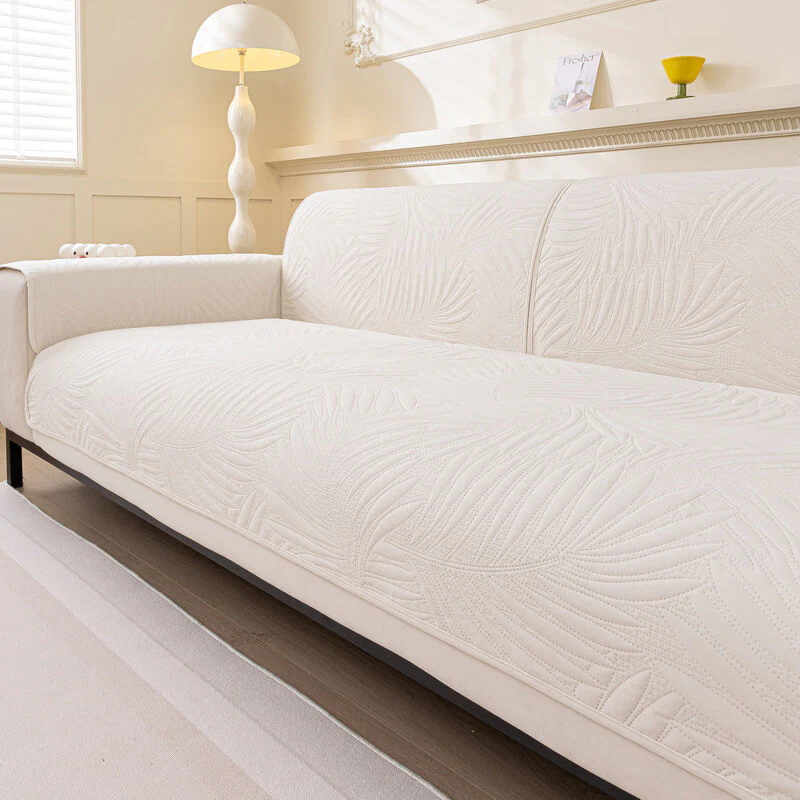 Large Leaf Pattern Water-resistant Sofa Protector Non-Slip Couch Cover - Holidayae