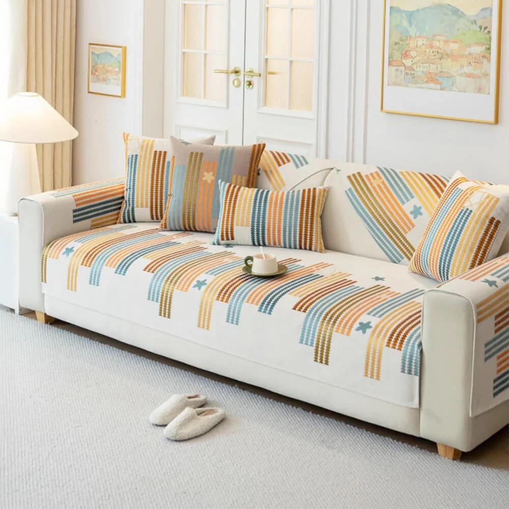 Chic All-seasons Chenille Anti-scratch Anti-Slip Furniture Protector Couch Cover - Holidayae