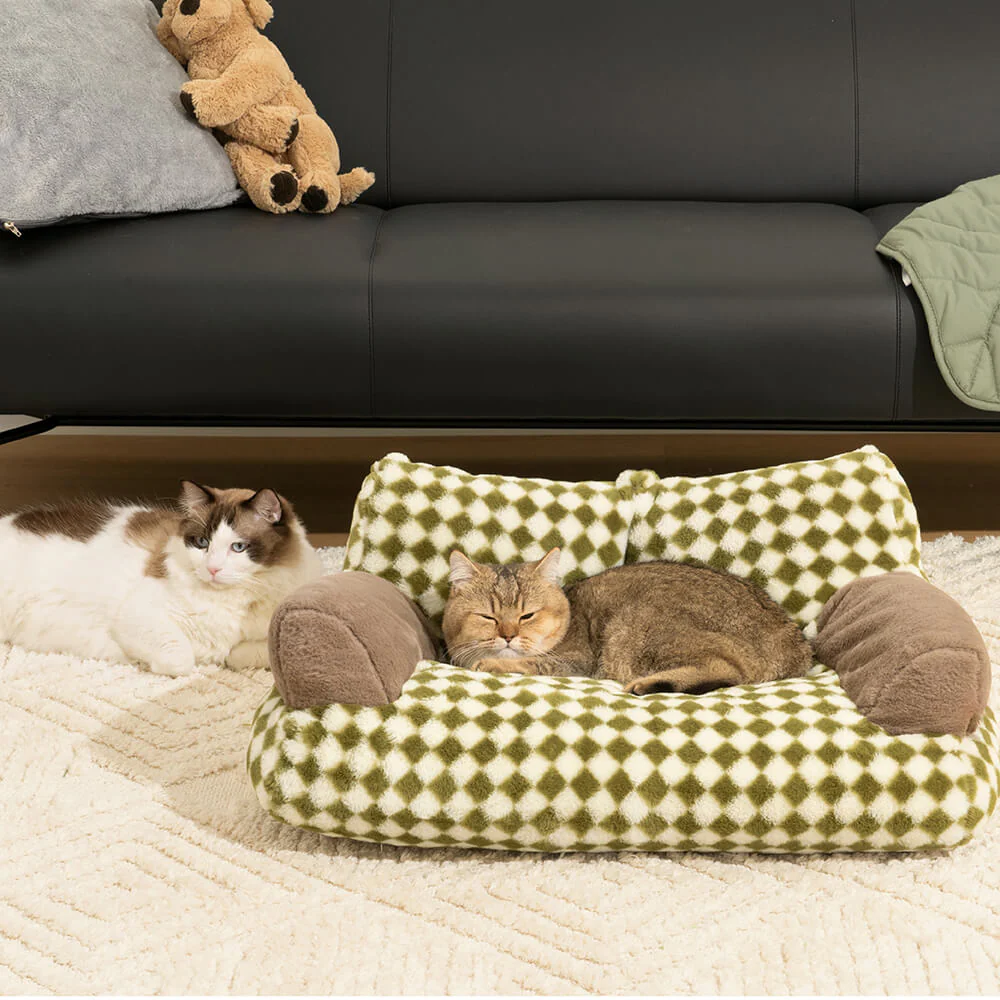 Vintage Leisure Diamond Cat Sofa Bed - Holidayae