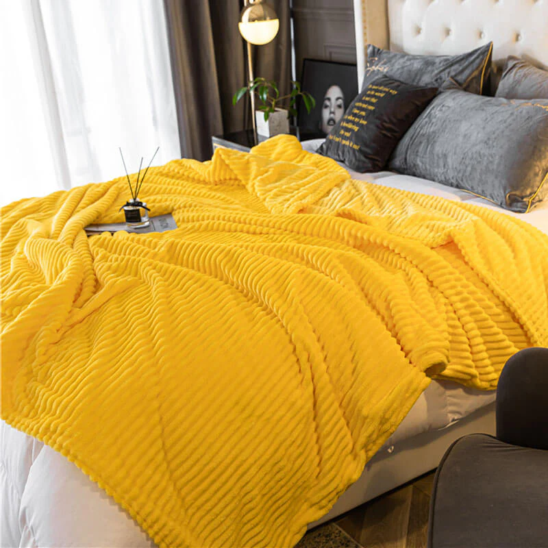 Double-Sided Milk Velvet Sofa Bed Blanket - Holidayae