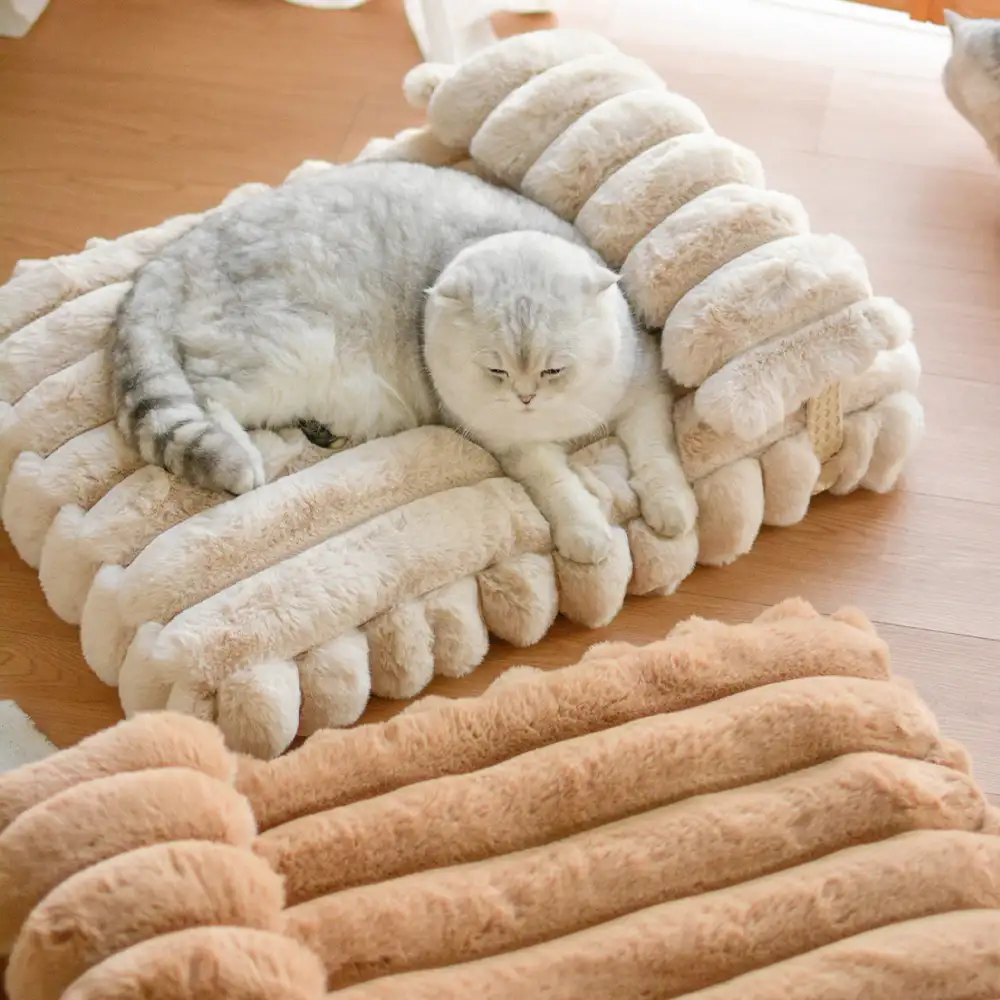 Softness Faux Rabbit Fur Warming Pillow Dog Bed - Cozy Cloud - Holidayae