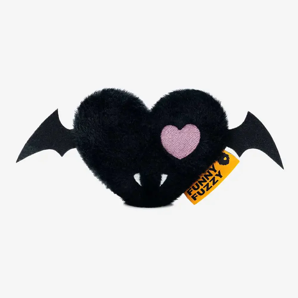 Halloween Plush Squeaky Dog Toy - Bat Heart - Holidayae
