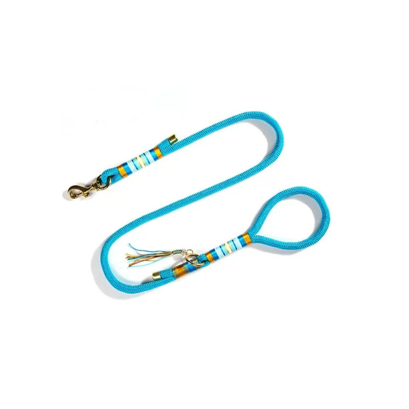 Hand-knitted Braided Rope Cool Dog Accessories Training Leash - Holidayae