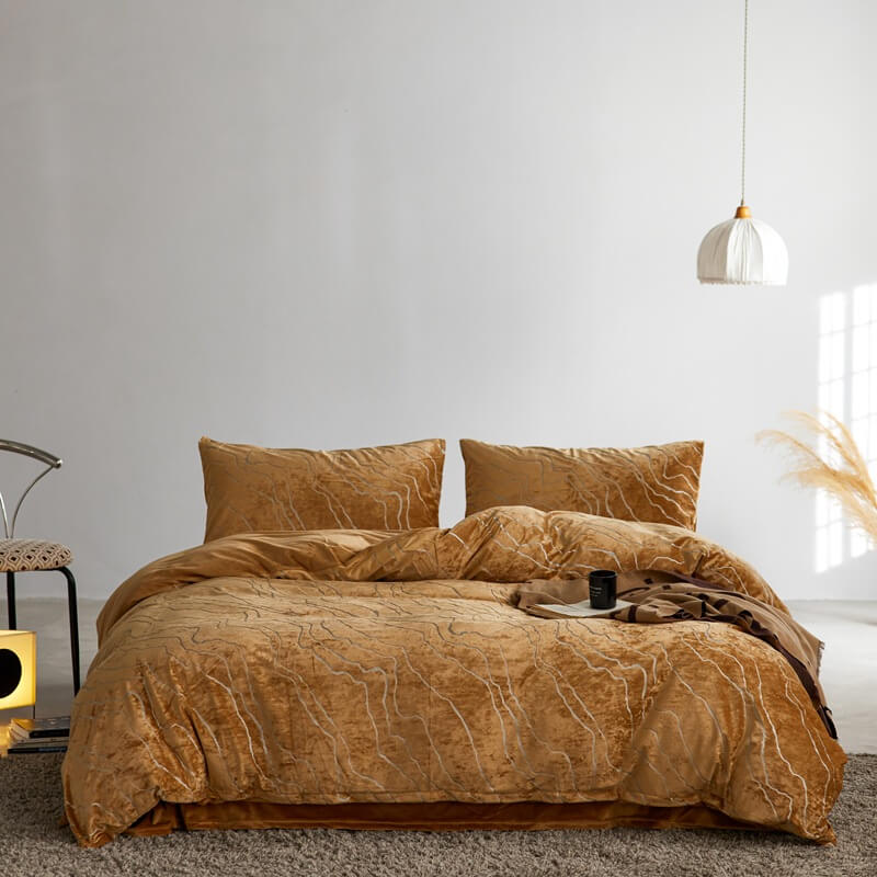 Premium Velvet Soft Anti-Static Suede Bed Sheet Set - Holidayae