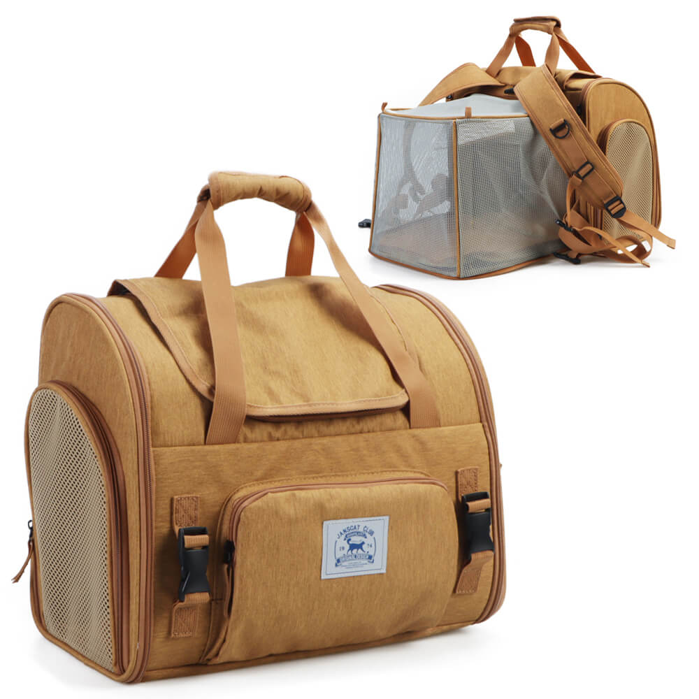 Expandable Large-Space Single Shoulder Handbag Travel Cat Carrier Bag - Holidayae