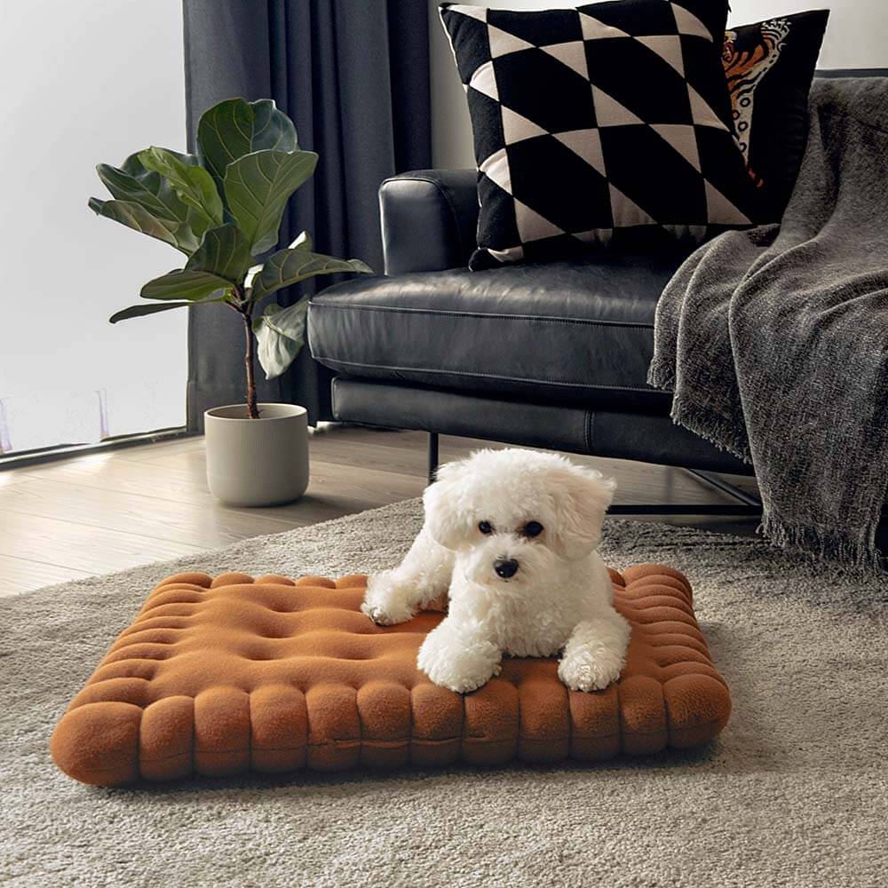Biscuit Quilted Dog Bed - Holidayae