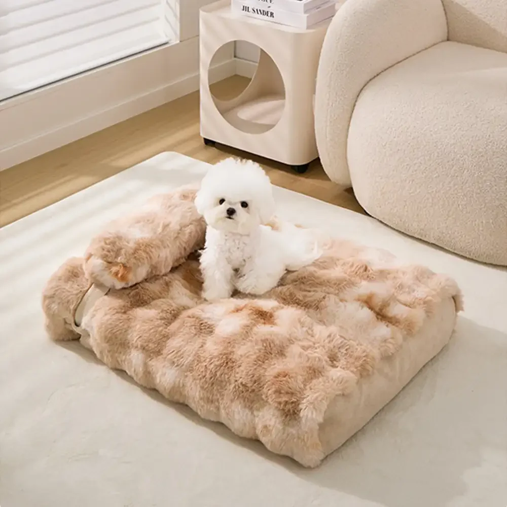 Fluffy Plush Comfortable Deep Sleep Dog Pillow Bed - Holidayae