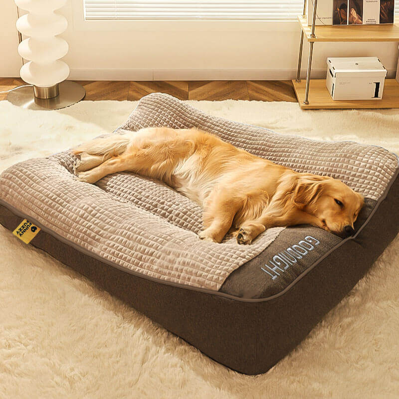Customized Large Thick Scratch-resistant Spine Protection Dog Cushion Bed - Holidayae