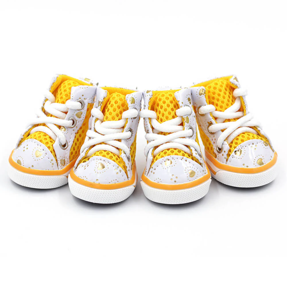 Trendy High-Top Breathable Mesh Anti-Slip Dog Sports Shoes - Holidayae
