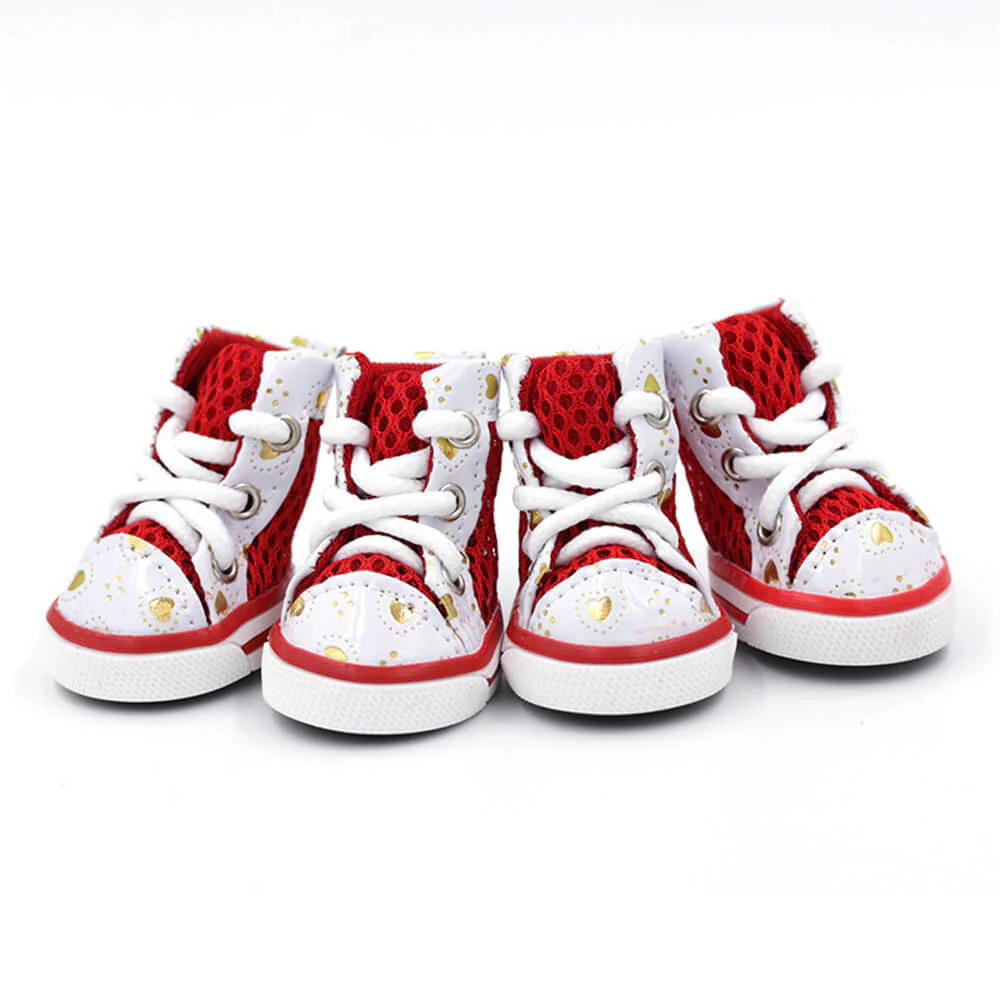Trendy High-Top Breathable Mesh Anti-Slip Dog Sports Shoes - Holidayae