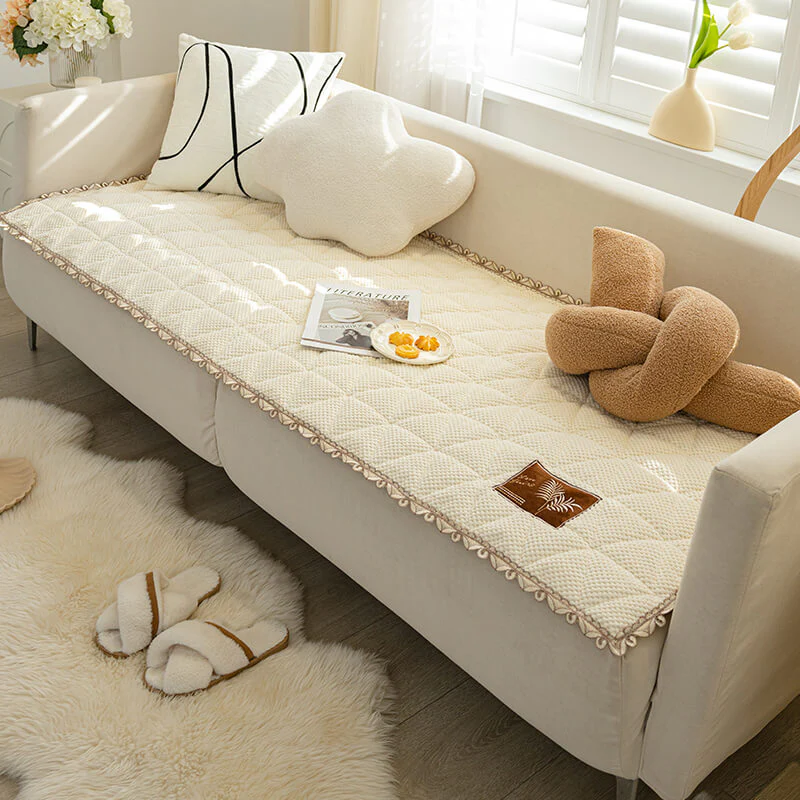 Bread Shape Chenille Non-slip Couch Cover - Holidayae