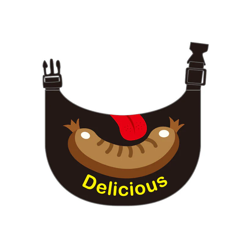 Pet Neckerchief Waterproof Cool Dog Accessories Drool Bib-Sausage - Holidayae