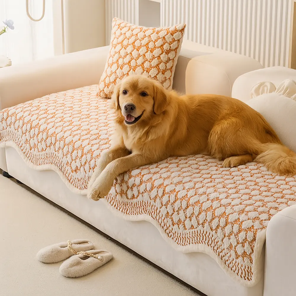 Vintage Classic Chenille Scratch Resistant Sofa Protective Couch Cover - Holidayae