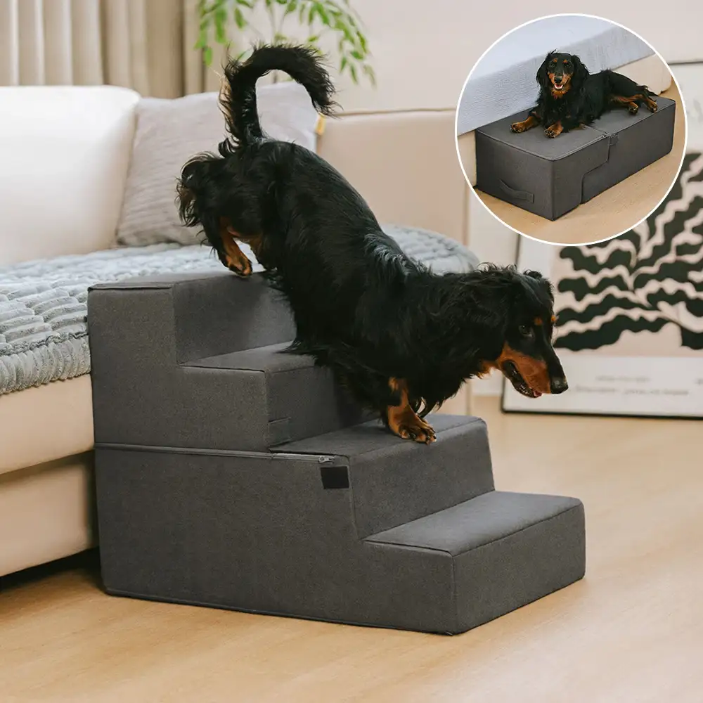 All-in-One Convertible Dog Stairs - Comfortable Joint Support - Holidayae