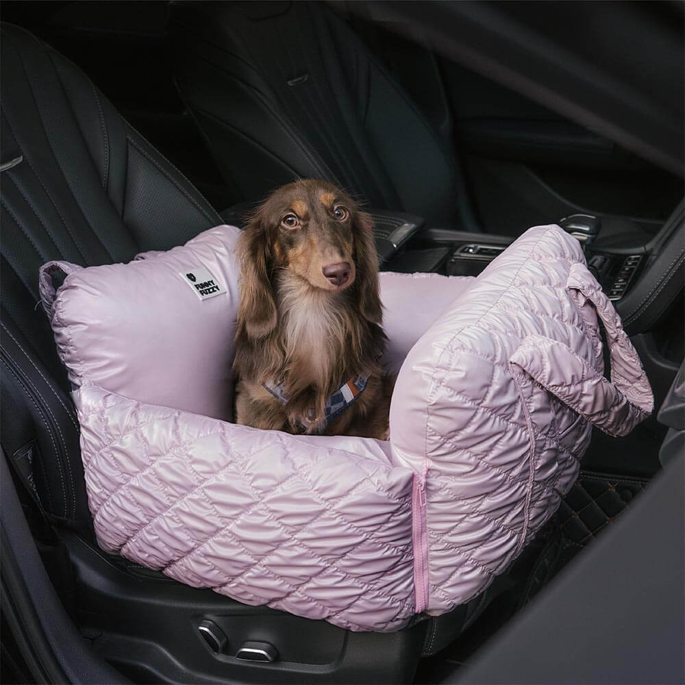 Cloud Luxury Quilted Dog Car Seat Booster Bed - Holidayae