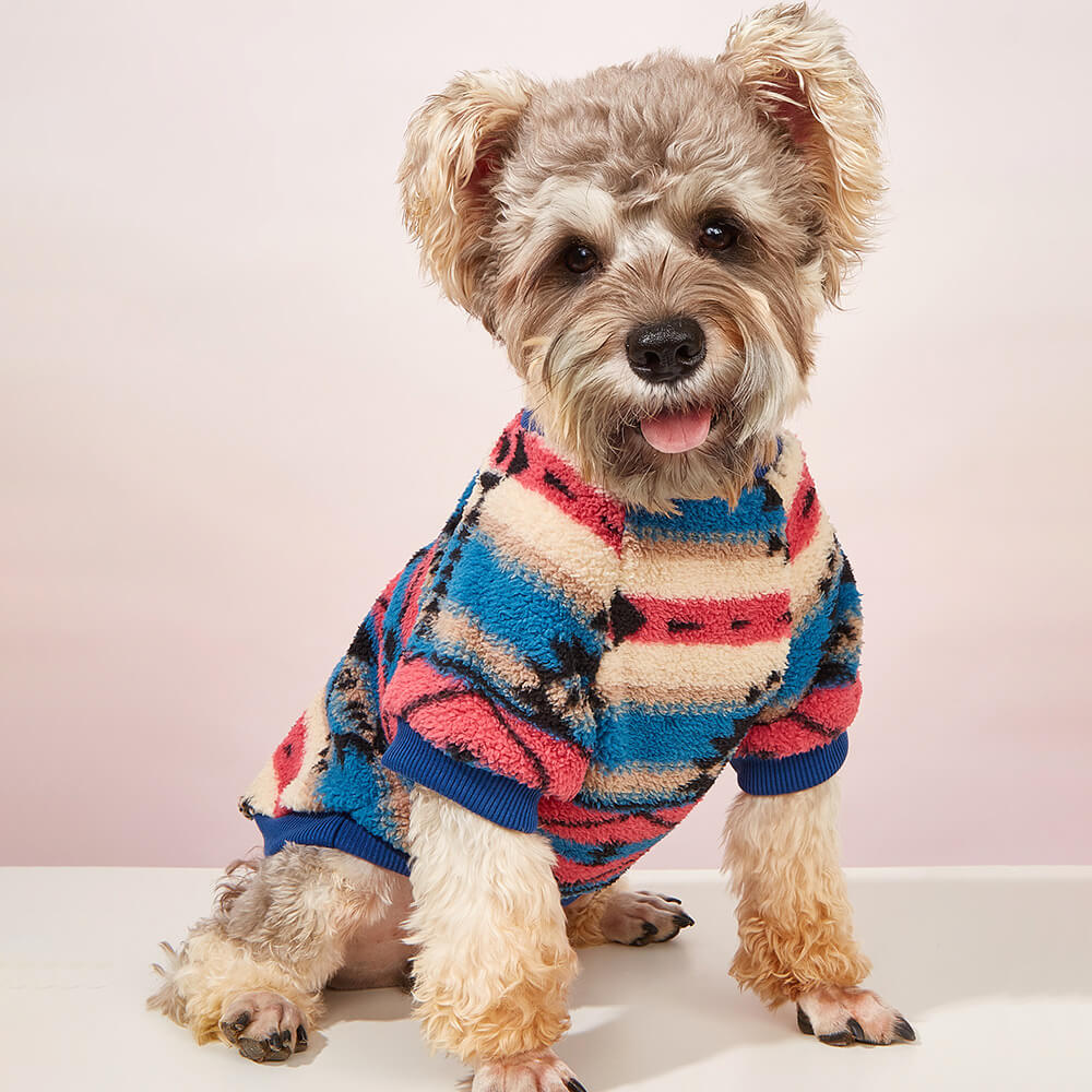 Colorful Striped Dog Sweater - Cozy & Fashionable Winter Wear - Holidayae