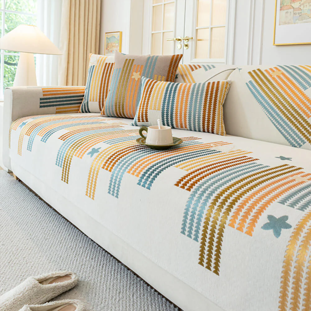 Chic All-seasons Chenille Anti-scratch Anti-Slip Furniture Protector Couch Cover - Holidayae