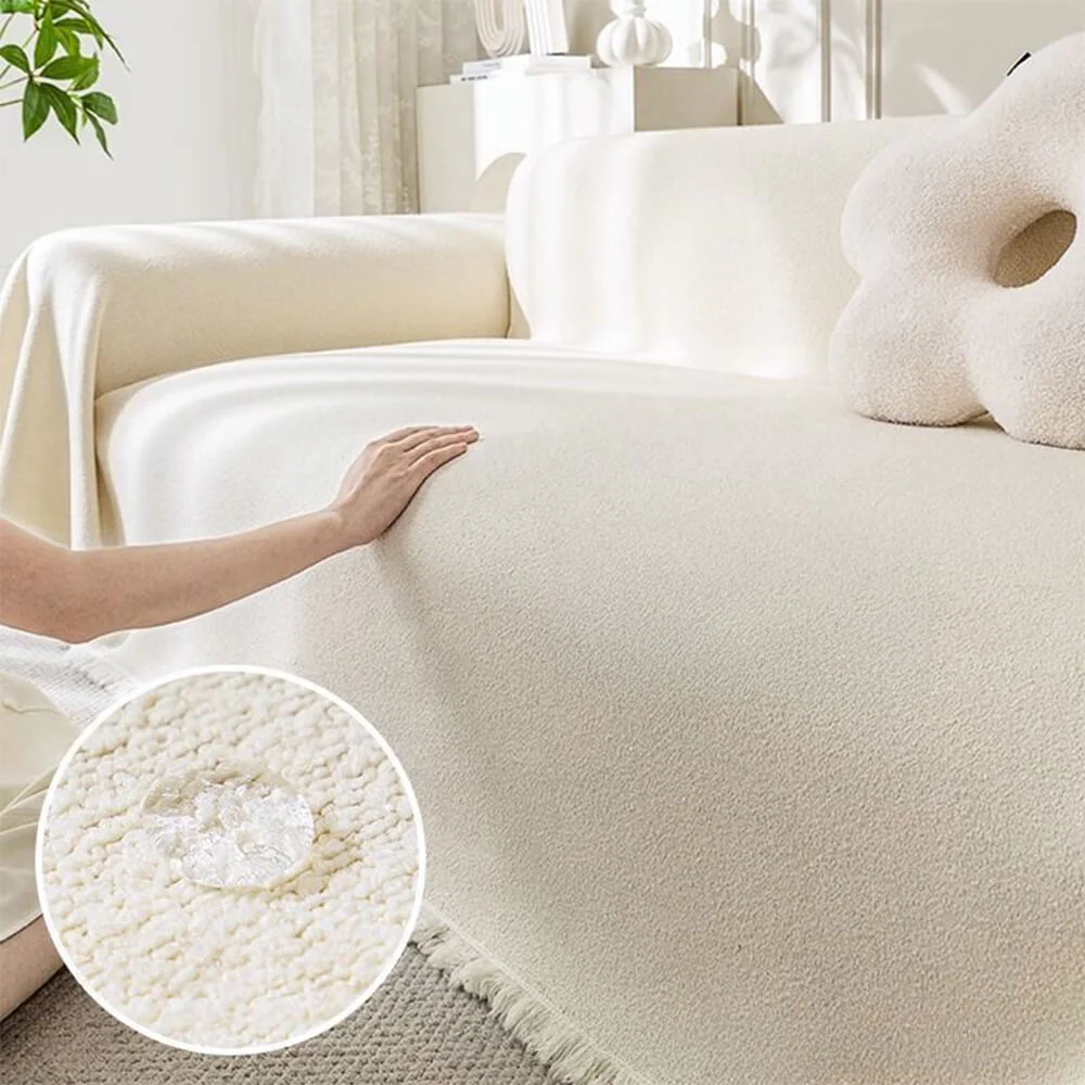Soft Water-resistant Teddy Plush Throw Couch Cover - Holidayae