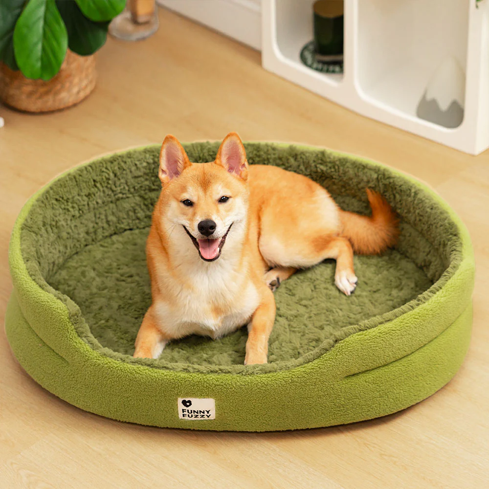 Fluffy Fleece Moss 2 in 1 Multifunction Comfort Dog Bed - Holidayae
