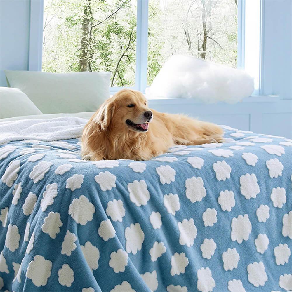 Cloud Flocked Waterproof Multi-Functional Sherpa Dog Blanket - Holidayae