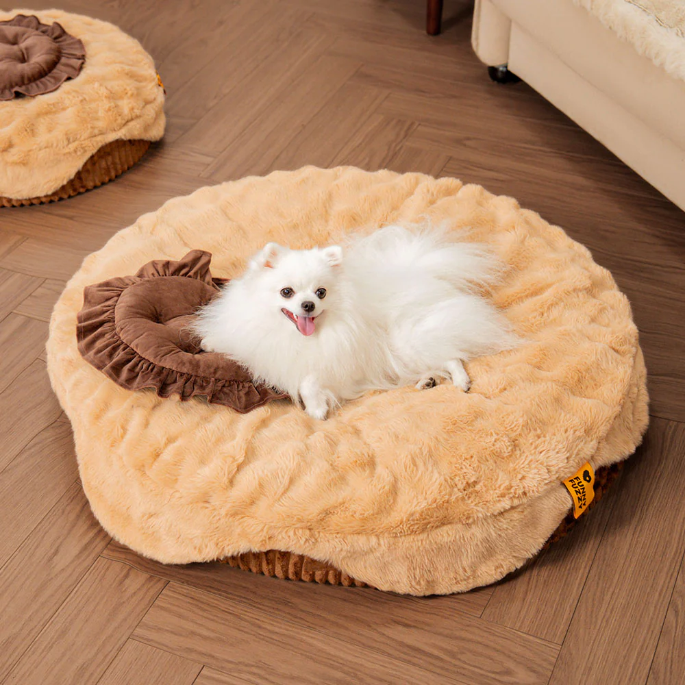 Fluffy Cake-Shaped Detachable Plush Orthopedic Pet Bed  C DreamBake - Holidayae