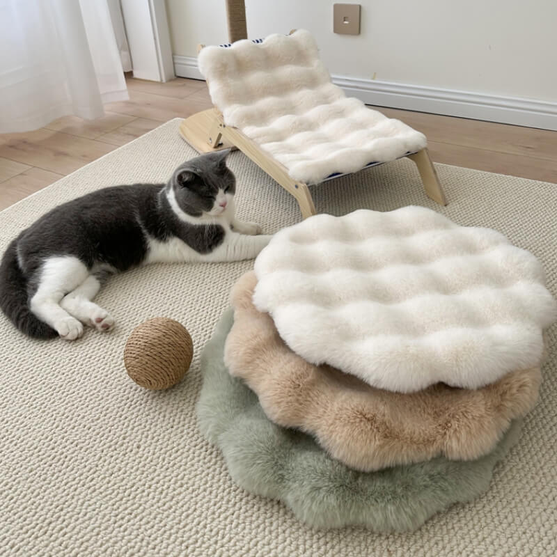 Soft Plush Warm Pet Sleeping Pad Round Dog Mat - Holidayae