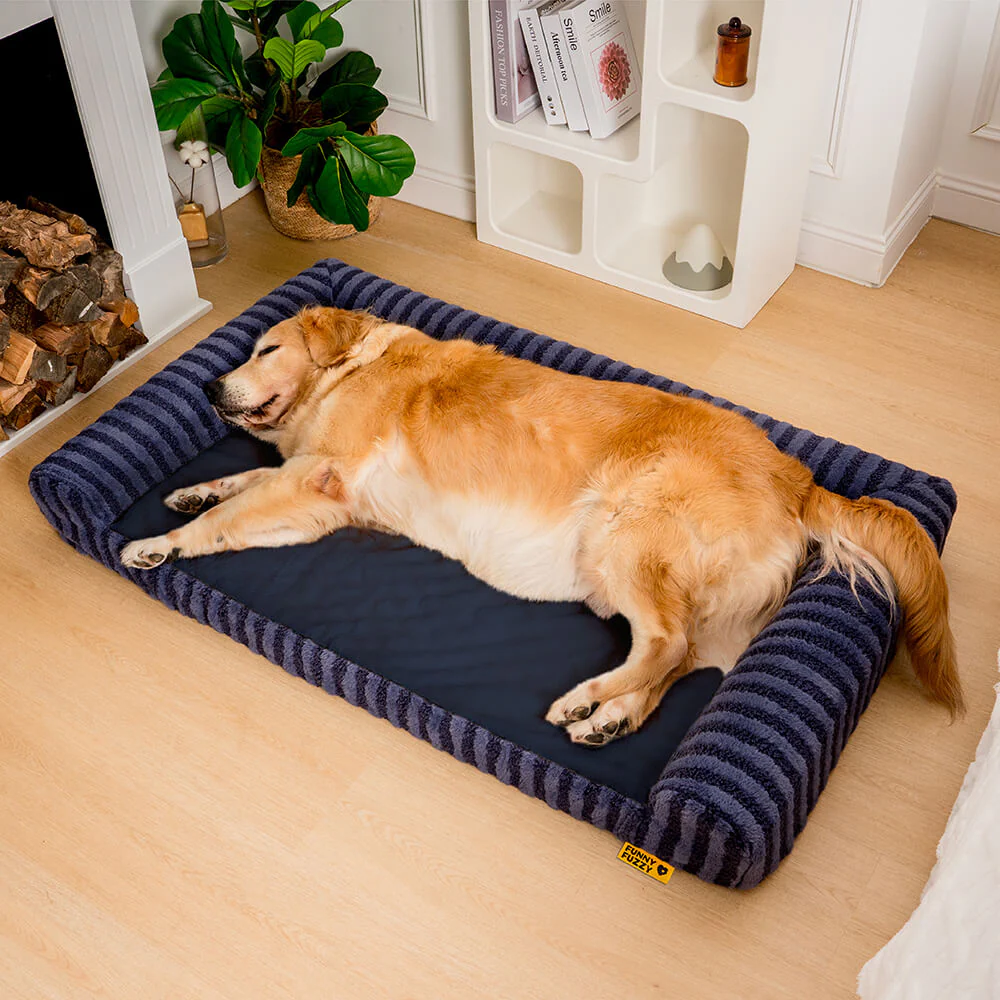 Deluxe Fluffy Full Support Anxiety Relieving Large Dog Bed - Holidayae