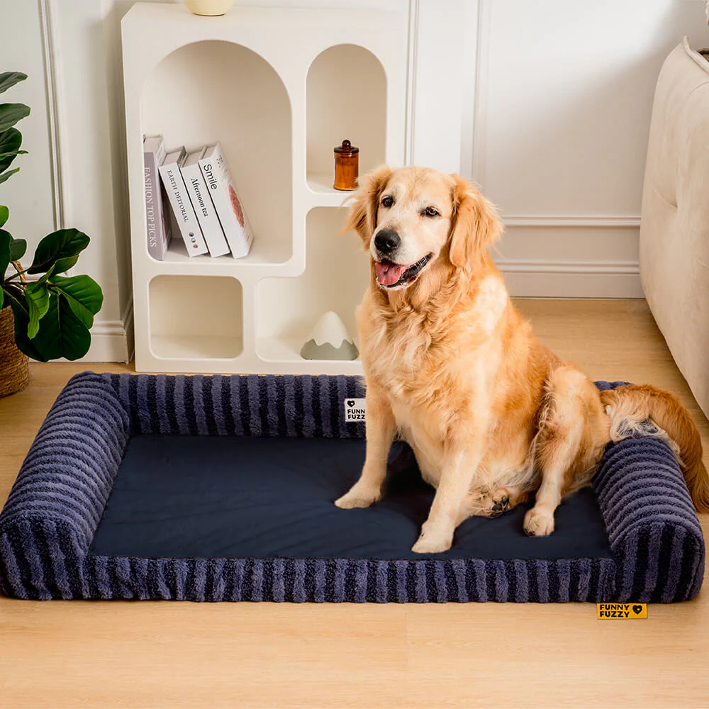 Deluxe Fluffy Full Support Anxiety Relieving Large Dog Bed - Holidayae