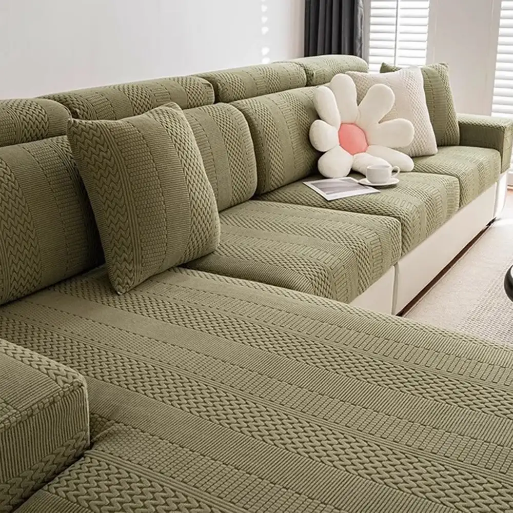 Polar Fleece Soft Antistatic Protection Sofa Stretch Full Wrap Couch Cover - Holidayae