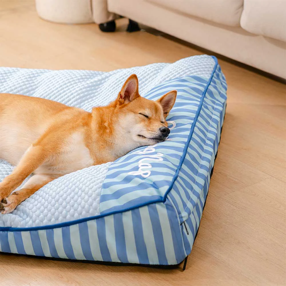 Extra Large Cooling Washable Rectangle Orthopedic Dog Bed - Cooling Nap - Holidayae
