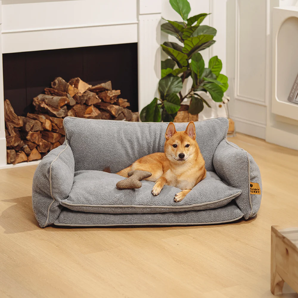 Soft Faux Lambswool Double Layer Dog & Cat Sofa Bed - Holidayae