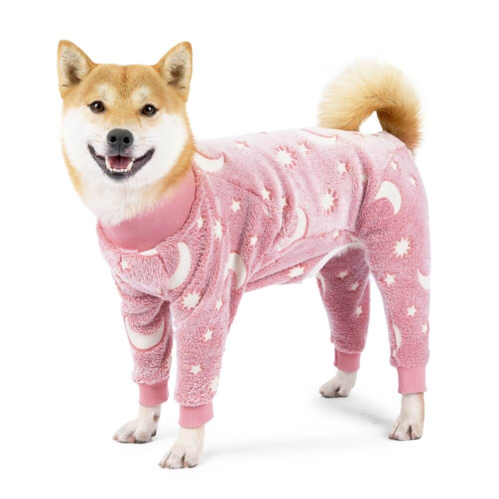 Soft and Cozy Moon & Stars Dog Pajamas - Perfect for Year-Round Comfort - Holidayae