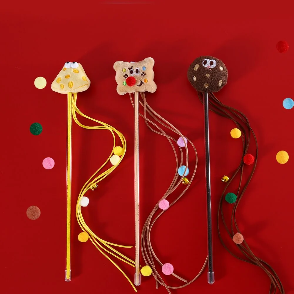 Funny Cookie Cat Teaser Stick Set - Holidayae