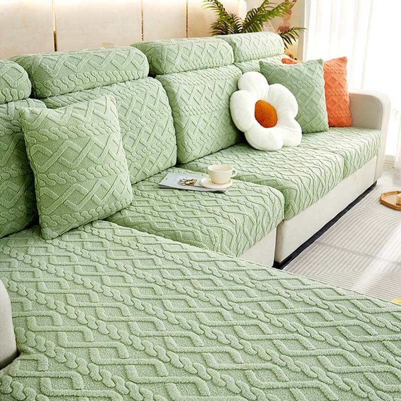 Full Wrap Soft Fleece Stretch Couch Cover - Holidayae