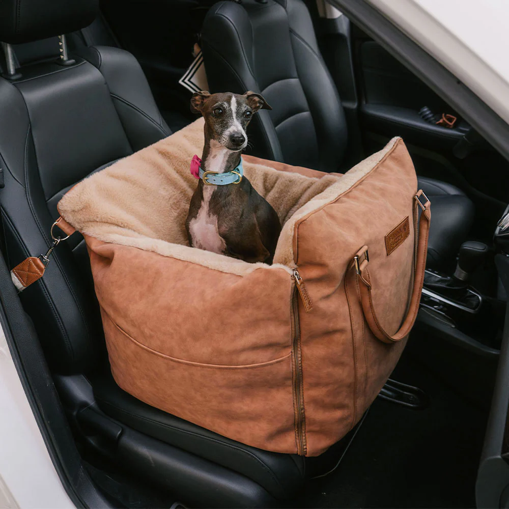 Large Fluffy Warmth Safe Non-Slip Dog Carrier Booster Car Seat- Ride and Rover - Holidayae