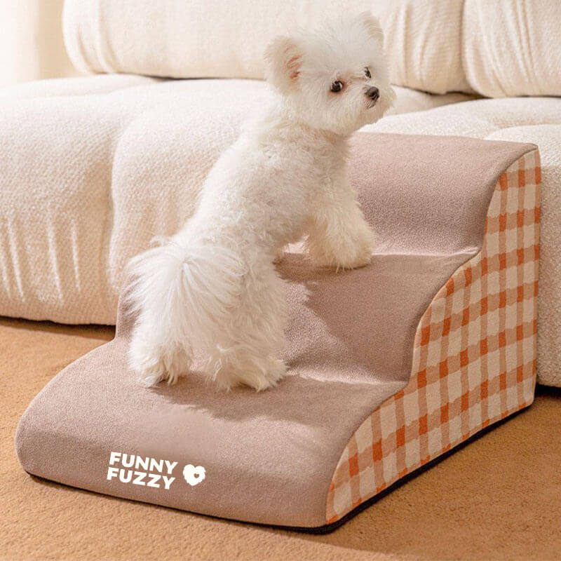 Plain Pattern Pet Climbing Ladder Removable Dog Stairs - Holidayae