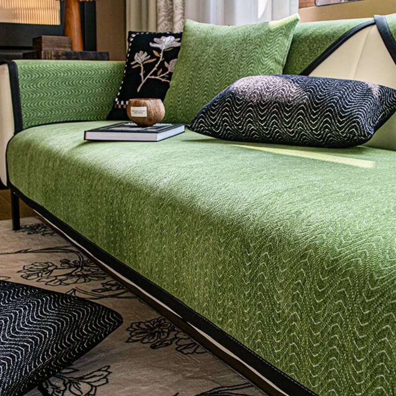 Chenille French Elegance Anti-Scratch Sofa Protector Couch Cover - Holidayae