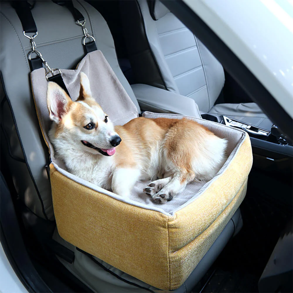Travel Safety Seat Thickened Elevated Dog Car Seat Bed - Holidayae