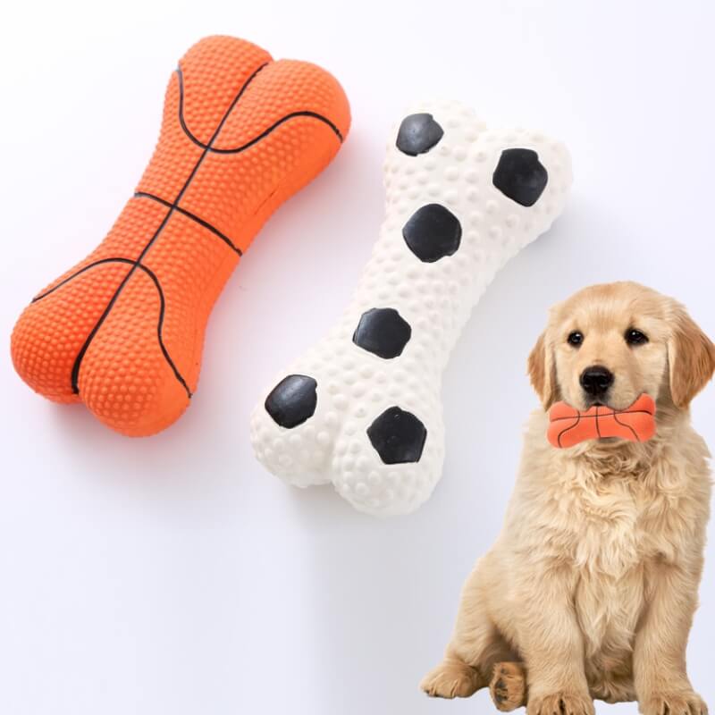 Durable Squeaky Bone Toy Dog Chew Toy - Holidayae