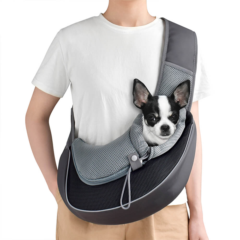 Stylish Portable Mesh PU Leather Dog & Cat Carrier Bag - Holidayae