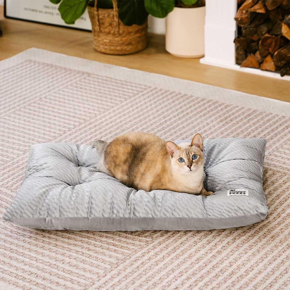 Dual-Sided Cozy Plush Washable Calming Cat Mat - Holidayae
