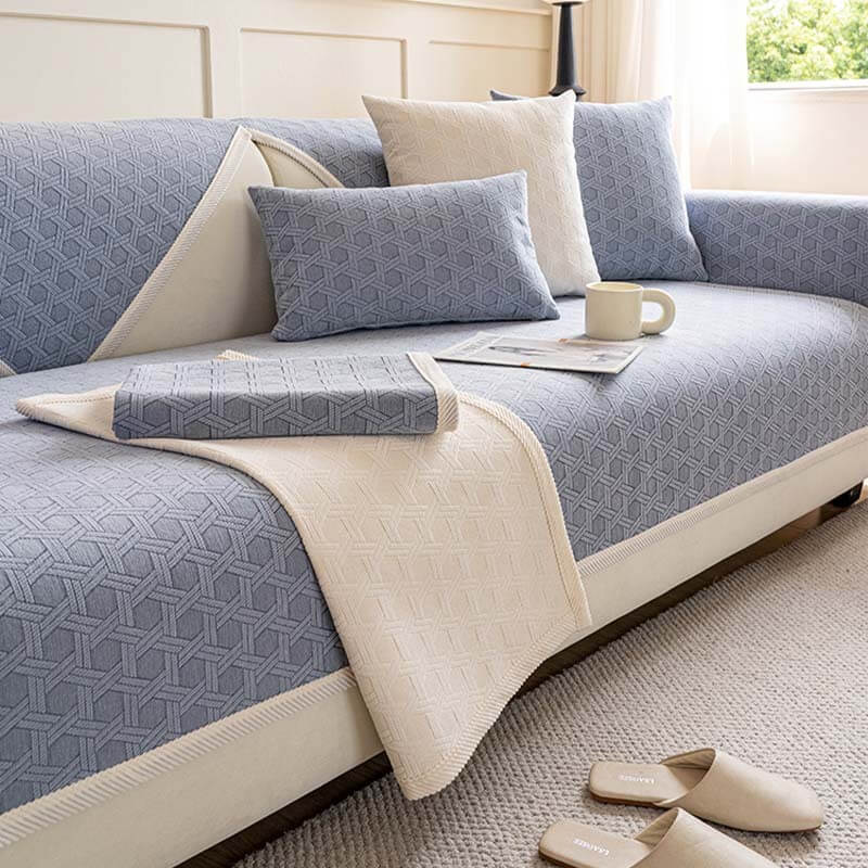 Jacquard Chenille Fabric Water-resistant & Oil-proof Couch Cover - Holidayae