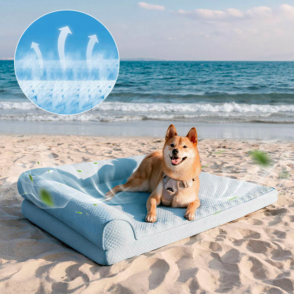 Large Cooling Breathable Non-Slip Orthopedic Dog Bed - Holidayae