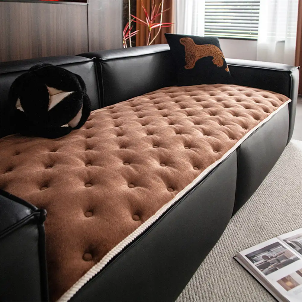 Vintage Leather Sofa Protection Non-Slip Couch Cover - Holidayae