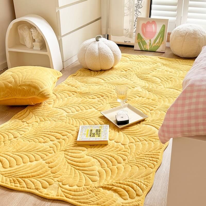Leaf Cotton Mat Anti-scratch Protective Couch Cover - Holidayae