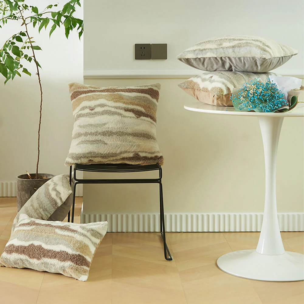 Plush Textured Modern Decorative Throw Sofa Pillow Cushion - Holidayae