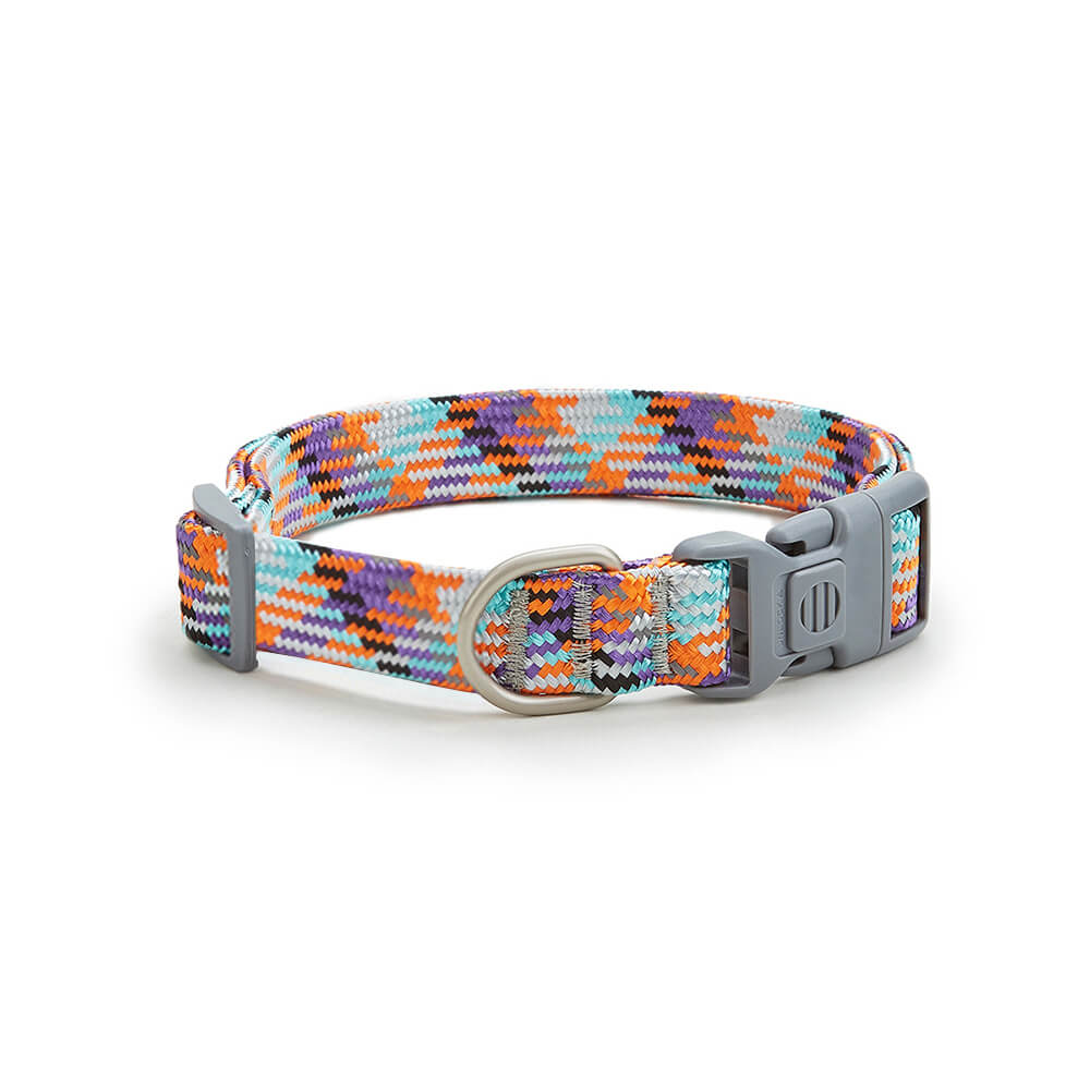 Reflective Weave Adjustable Anti Pull Dog Collar and Leash - Holidayae